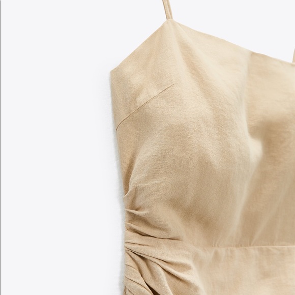 ZARA DRAPED MINI DRESS - Picture 2 of 7